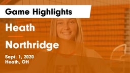 Heath  vs Northridge  Game Highlights - Sept. 1, 2020