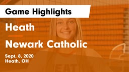 Heath  vs Newark Catholic  Game Highlights - Sept. 8, 2020
