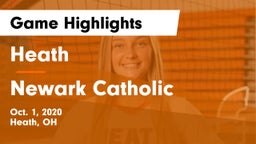 Heath  vs Newark Catholic  Game Highlights - Oct. 1, 2020