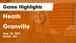 Heath  vs Granville Game Highlights - Aug. 24, 2021