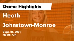 Heath  vs Johnstown-Monroe  Game Highlights - Sept. 21, 2021