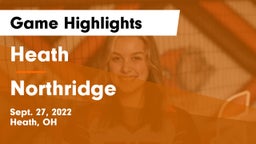 Heath  vs Northridge  Game Highlights - Sept. 27, 2022