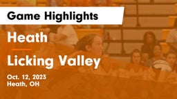 Heath  vs Licking Valley  Game Highlights - Oct. 12, 2023