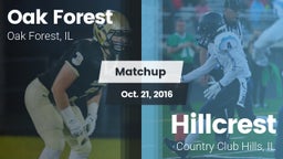 Matchup: Oak Forest High vs. Hillcrest  2016