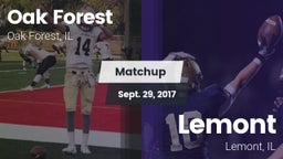 Matchup: Oak Forest High vs. Lemont  2017