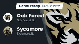 Recap: Oak Forest  vs. Sycamore  2022