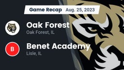 Recap: Oak Forest  vs. Benet Academy  2023
