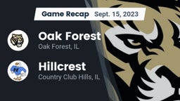 Recap: Oak Forest  vs. Hillcrest  2023