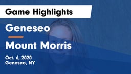 Geneseo  vs Mount Morris  Game Highlights - Oct. 6, 2020