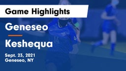 Geneseo  vs Keshequa  Game Highlights - Sept. 23, 2021