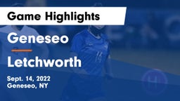 Geneseo  vs Letchworth  Game Highlights - Sept. 14, 2022