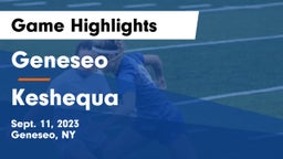 Geneseo  vs Keshequa  Game Highlights - Sept. 11, 2023