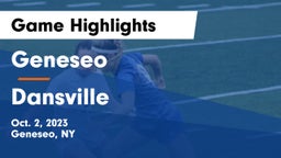 Geneseo  vs Dansville  Game Highlights - Oct. 2, 2023