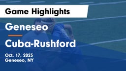 Geneseo  vs Cuba-Rushford  Game Highlights - Oct. 17, 2023