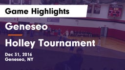 Geneseo  vs Holley Tournament Game Highlights - Dec 31, 2016