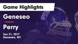 Geneseo  vs Perry  Game Highlights - Jan 21, 2017