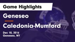 Geneseo  vs Caledonia-Mumford Game Highlights - Dec 10, 2016