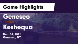 Geneseo  vs Keshequa  Game Highlights - Dec. 14, 2021
