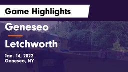 Geneseo  vs Letchworth  Game Highlights - Jan. 14, 2022