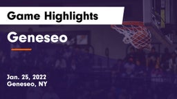 Geneseo  Game Highlights - Jan. 25, 2022