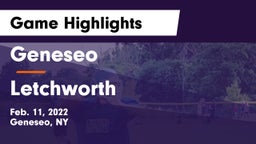 Geneseo  vs Letchworth  Game Highlights - Feb. 11, 2022