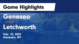 Geneseo  vs Letchworth  Game Highlights - Feb. 10, 2023