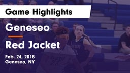 Geneseo  vs Red Jacket  Game Highlights - Feb. 24, 2018