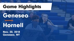 Geneseo  vs Hornell  Game Highlights - Nov. 30, 2018