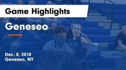 Geneseo  Game Highlights - Dec. 8, 2018