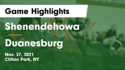Shenendehowa  vs Duanesburg  Game Highlights - Nov. 27, 2021