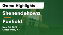 Shenendehowa  vs Penfield  Game Highlights - Nov. 28, 2021