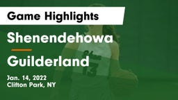 Shenendehowa  vs Guilderland  Game Highlights - Jan. 14, 2022