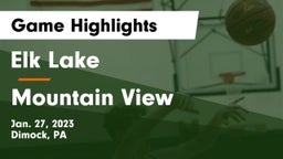 Elk Lake  vs Mountain View  Game Highlights - Jan. 27, 2023