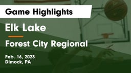 Elk Lake  vs Forest City Regional  Game Highlights - Feb. 16, 2023