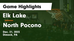 Elk Lake  vs North Pocono  Game Highlights - Dec. 21, 2023