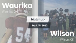 Matchup: Waurika  vs. Wilson  2020