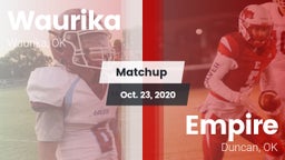 Matchup: Waurika  vs. Empire  2020