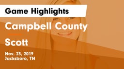 Campbell County  vs Scott  Game Highlights - Nov. 23, 2019