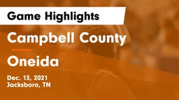 Campbell County  vs Oneida  Game Highlights - Dec. 13, 2021