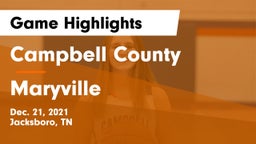 Campbell County  vs Maryville Game Highlights - Dec. 21, 2021