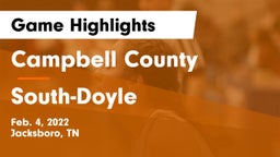 Campbell County  vs South-Doyle  Game Highlights - Feb. 4, 2022