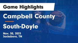 Campbell County  vs South-Doyle  Game Highlights - Nov. 30, 2023