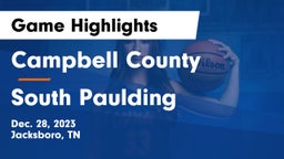 Campbell County  vs South Paulding  Game Highlights - Dec. 28, 2023