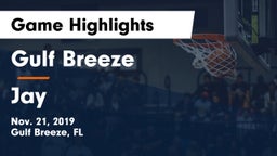 Gulf Breeze  vs Jay  Game Highlights - Nov. 21, 2019