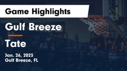 Gulf Breeze  vs Tate  Game Highlights - Jan. 26, 2023