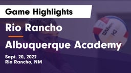 Rio Rancho  vs Albuquerque Academy  Game Highlights - Sept. 20, 2022