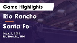 Rio Rancho  vs Santa Fe Game Highlights - Sept. 5, 2023
