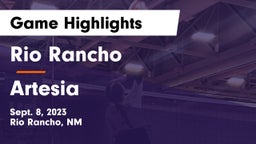 Rio Rancho  vs Artesia  Game Highlights - Sept. 8, 2023
