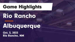 Rio Rancho  vs Albuquerque Game Highlights - Oct. 3, 2023