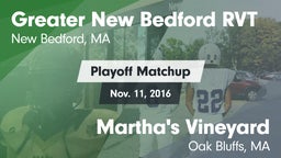 Matchup: Greater New Bedford vs. Martha's Vineyard  2016
